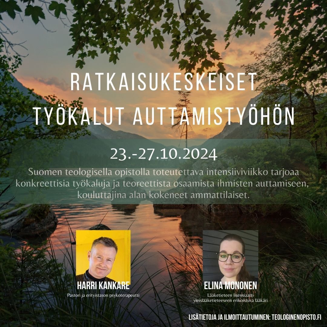 Read more about the article Ratkaisukeskeiset työkalut auttamistyöhön 23.-27.10 2024